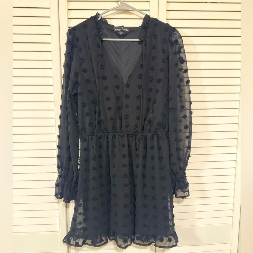 Black Dot Dress - Midnight Doll (Dillards)